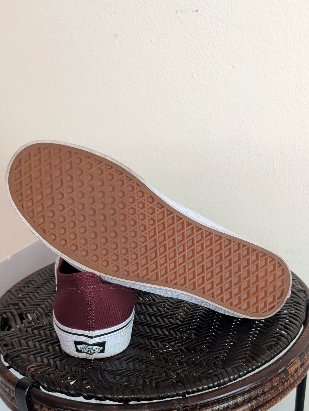 Vans Burgundy Red Shoes Men Size 11.5 - Picture 10 of 10